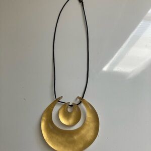 Alexis BittarElegant Gold Crescent Necklace